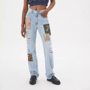 BDG Cowgirl patch baggy jeans